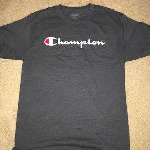 Grey champion tee shirt
